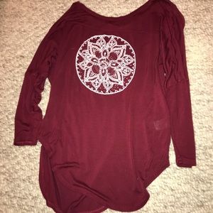 cute long sleeve print shirt